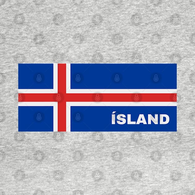 Ísland in Icelandic Flag by aybe7elf